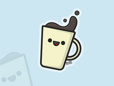0004 - Mug cute design face happy illustration kawai kawaii logo ui vector