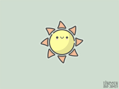 The Sun cute designs face flat happy hipster illustration illustrator james kawai kawaii lincoln pastel planet smile smiling sun timelapse vector vintage