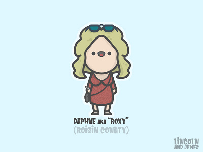 Daphne aka Roxy (Roisin Conaty) from After Life afterlife cute daphne designs face flat happy hipster illustrator james kawai kawaii lincoln postman smile smiling timelapse vector vintage