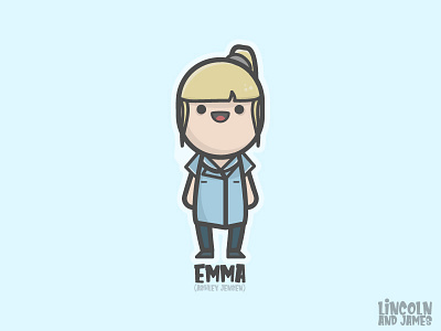 Emma (Ashley Jensen) from After Life afterlife ashleyjensen cute designs emma face flat happy hipster illustrator james kawai kawaii lincoln smile smiling timelapse vector vintage