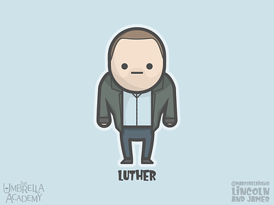 Luther Hargreeves (Tom Hopper) from The Umbrella Academy academy design drawing dribbble fanart flatvector graphicdesign hargreeves icon illustration logodesign logoplace logos luther photoshop spaceboy tomhopper umbrella vector vectorart