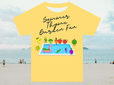 Summer Thyme Garden Fun T-Shirt Design