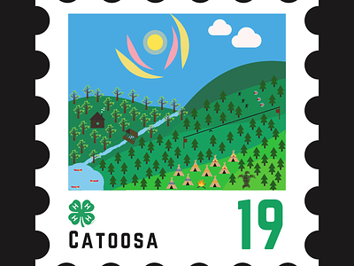Catoosa 4-H Stamp Idea 4-h design logo stamp