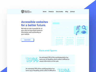 Homepage Design for Ada Site Compliance