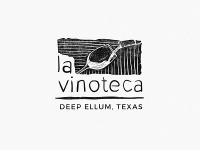 Logo exploration for "La Vinoteca" wine bar