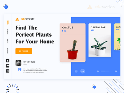 Landing Page Mockups - Plants landing page landing page design plant plant illustration plants template design web web design web mockup web template design web templates website website design website layout website mockup website template