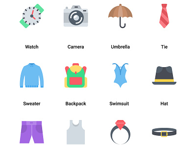 Clothes and Accessories Flat belt camera clock clothes diamond dress fashion necktie photo photography present protection ring tie umbrella undergarments undershirts watch weather wet