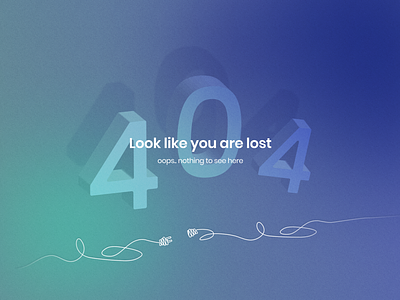 Website — 404 Error page