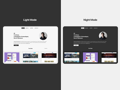 Portfolio UI Design arayüz tasarımı portfolio ui design
