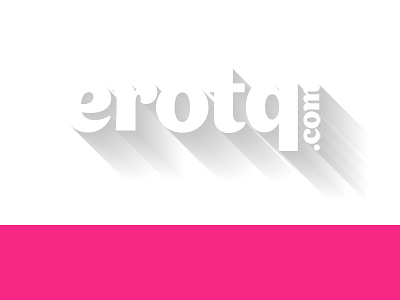 Erotq clean design erotic flat logo redesing shadow webdesign