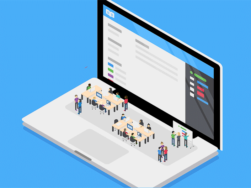 Isometric Laptop community gsap isometric laptop svg svg animation