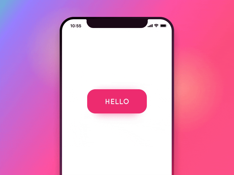 Hello Dribbble first shot flinto hello dribbble ios iphone x motion