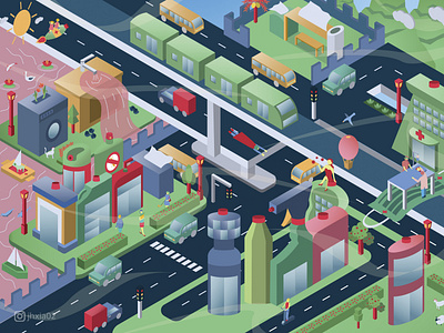 The Hygiene City Isometric