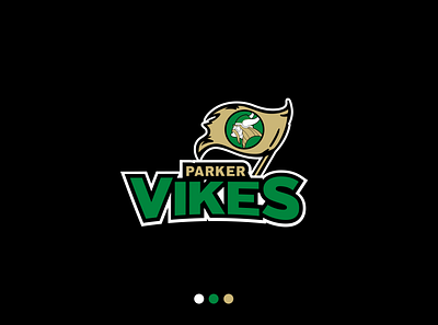 Parker Vikings Brand Identity Refresh branding branding and identity design flat golden ratio logo illustration logo logo design typography vector