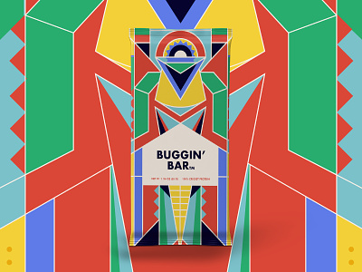 Buggin Bar Salted Caramel branding candy bar design flat icon identity illustration illustrator packaging protein bar vector