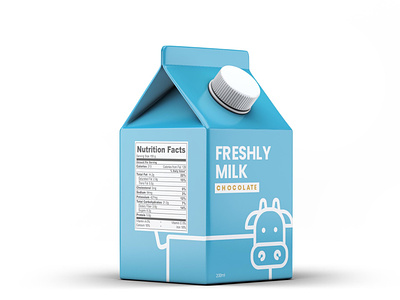Freshly Milk Chocolate branding design identity illustration logo milk packaging product