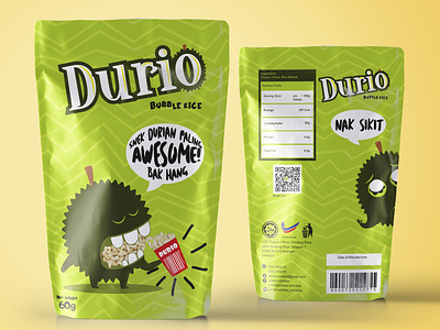 Durio Product Mockup durian identity illustration product