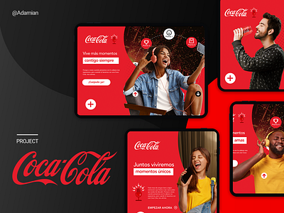 Coca Cola - Share moments app de design graphic design typography