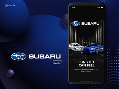 Subaru Shop app design graphic design homepage interface landing ui web webpage