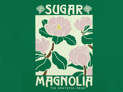 Sugar Magnolia design flat graphic design graphicdesign illustration poster poster art