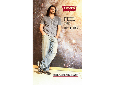 Levi's Mock Ad advertisement brand branding design flat graphic graphic design levis mock photograhy photoshop poster typography vector