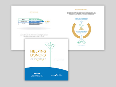 Community Foundation Annual Report annual report design illustration infographic information design