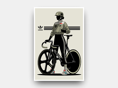 Adidas 750 adidas adidas 750 bicycle bike cycling design fixie futurism gianmarco magnani illustration minimalist poster retro