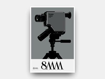 8mm 8mm camcorder camera cassette design filma films futurism gianmarco magnani illustration industrialdesign minimalist modern poster retro super8 video videocamera