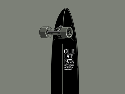 Vuela 3 70s 80s 90s design futurism gianmarco magnani illustration longboard minimalist ollie poster print retro skate skateboard skateboarding vuela