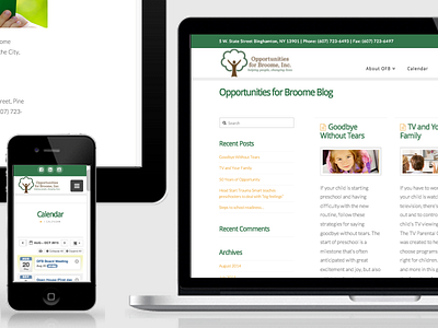 Opportunities for Broome redesign responsive website wordpress