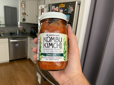 Kombu Kimchi packaging