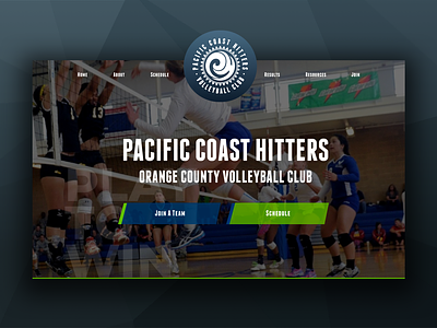 Pacific Coast Hitters Volleyball Club athletics sports website web design webflow