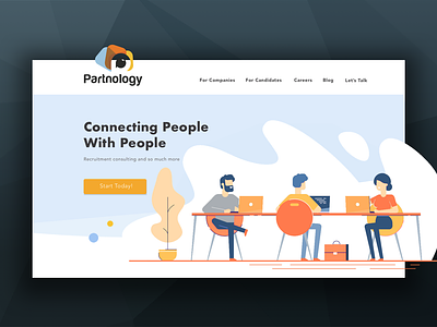 Partnology recruitment agency web design webflow