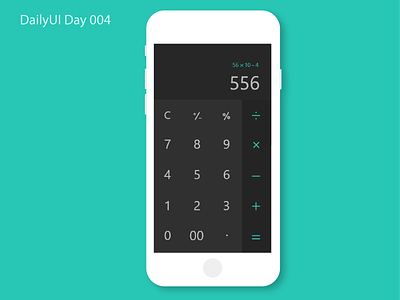DailyUI Day 004 - Calculator app daily 100 design illustration ui ux