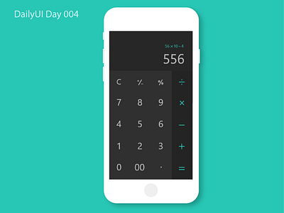 DailyUI Day 004 - Calculator