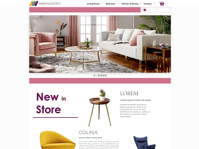 Maynooth Furniture Homepage design ui