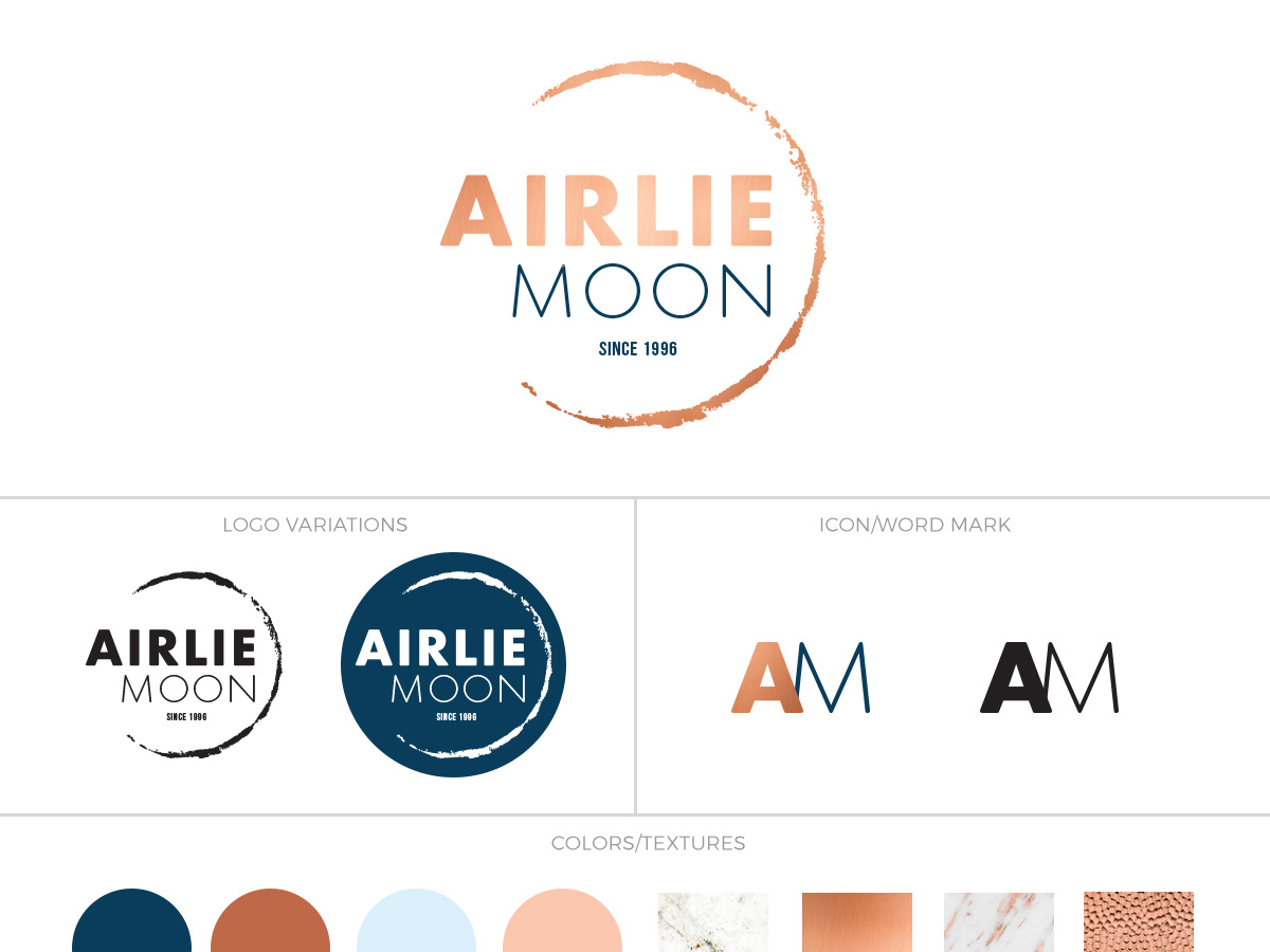 Airlie Moon ReBranding by Allyson Campbell McFarlane on Dribbble