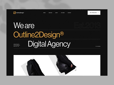 O2D Digital Agency Website aftereffects agency animation branding design figma homepage logo minimalistic portfolio responsive testimonials ui ux vector webdesign