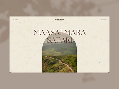 Mara Camps Safari Menu africa branding design graphic design illustration inspiration logo motion graphics o2d safari travel ui ux web webdesign