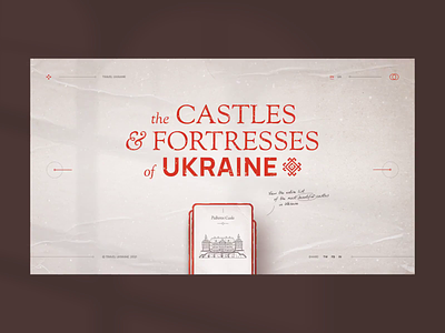 The Castles and Fortresses of Ukraine 3d animation branding concept creative design graphic design homepage design illustration inspiration logo motion graphics o2d ui ux webdesign