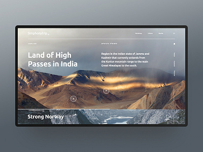 Land of High Passes in India design nature outline2design o2d concept ui ux webdesign