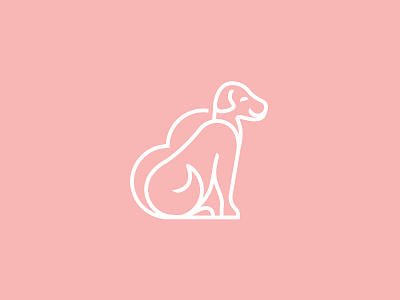 PetsLove branding design logo minimal vector