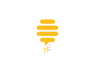 BeeSocial abstract design logo minimal