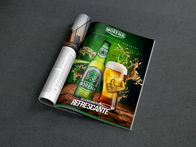 Morena 3d beer branding cinema 4d design digital arts illustration photoshop