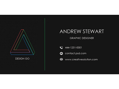 graphic designer business card