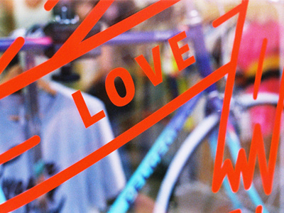 Bikes frames and love bikes frames graphic love red shop slowatch sticker window