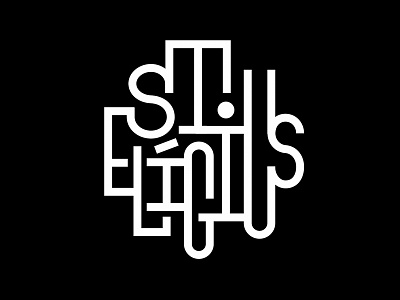 St. Eligius blacksmith custom type identity lettering logotype st. eligius