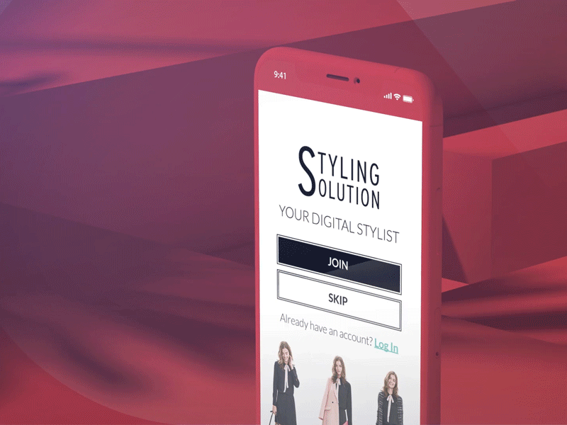 Styling Solution app design fashion ui ux