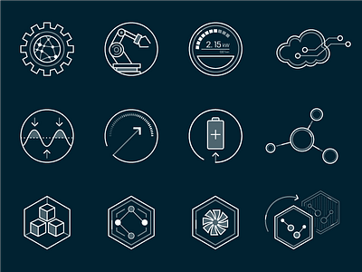 GE Software Concept icons