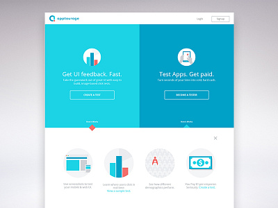 Apptourage Design Process - Design design flat interface ui web app website